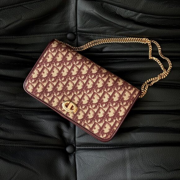 Christian Dior Trotter Canvas Chain Shoulder Bag - Picture 1 of 16